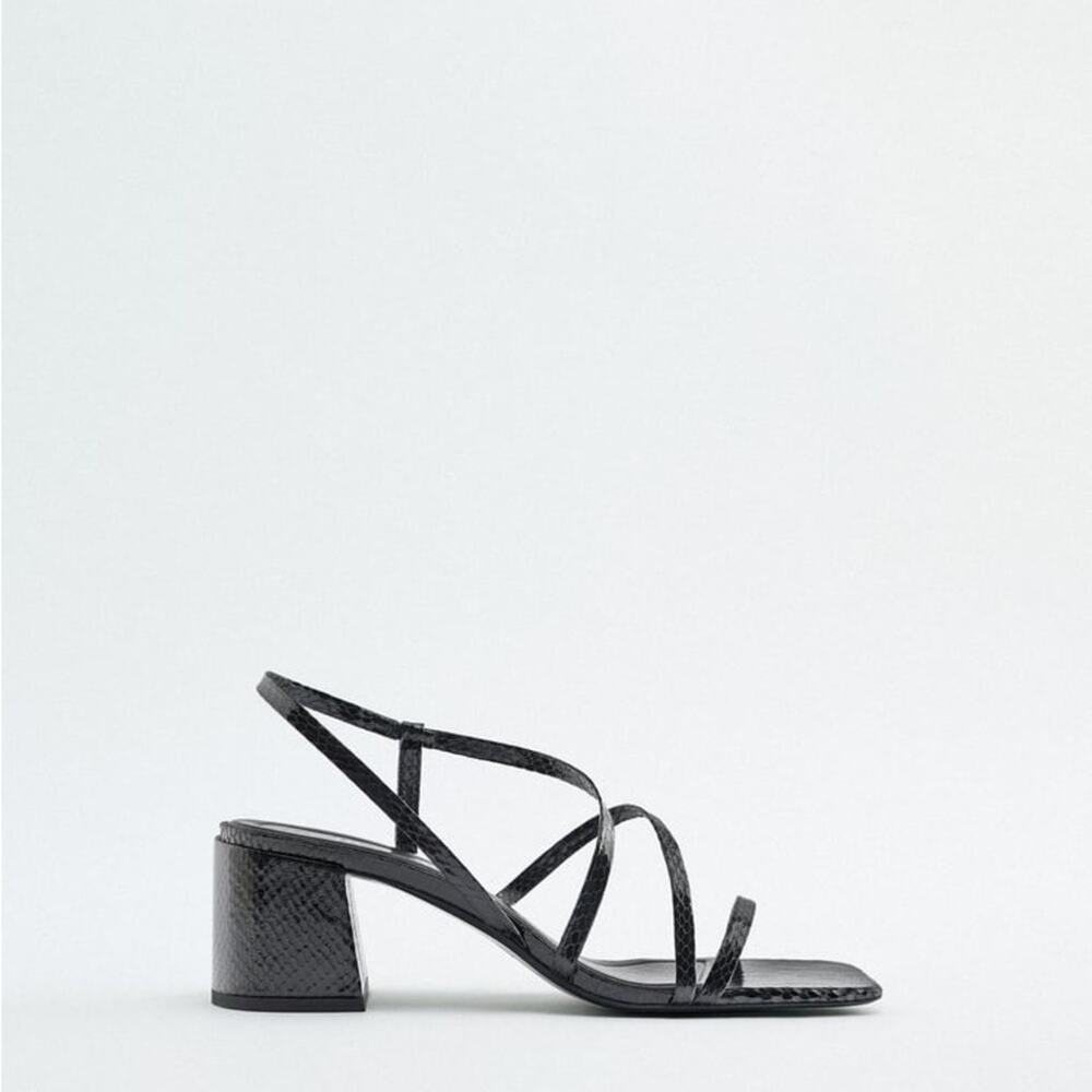 ZARA MID HEIGHT BLOCK HEEL SANDALS
BLACK - Picture 3 of 7
